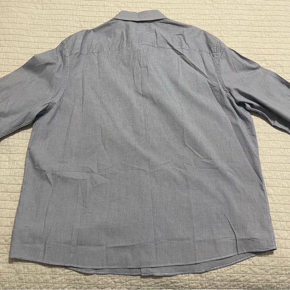 UNTUCKit Men's Blue White Houndstooth Button Up LS Conwill Shirt Size XXXL - Picture 10 of 10